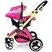 i-Safe System + iSOFIX Base - Mea Lux Trio Travel System Pram & Luxury Stroller 3 in 1 Complete With Car Seat + Footmuff + Carseat Footmuff +Base + RainCovers