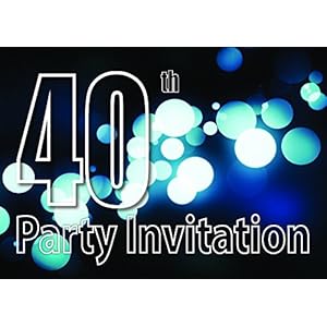 40th Theme Birthday Party Einladungen Einladungen Kinder Erwachsene Männer / Frauen