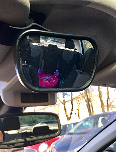 livoto Rückbankspiegel | Kinderspiegel | Babyspiegel | Überwachungsspiegel | Rücksitzspiegel | konvexe Form für gute Übersicht | zwei Befestigungsmethoden passt für jedes Auto - 6