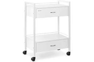 PHYSA WELLNESS & LIFESTYLE physa PHYSA CT-2 Charriot De Coiffeuse Pour Salon De Coiffure D'Esthétique 2 Tiroirs