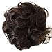PRETTYSHOP BUN Up Do Hair Piece Hair Ribbon Ponytail Extensions Draw String Scrunchie Curled Color Variation D18