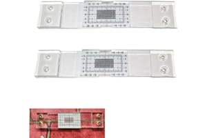 TEDIOUS Fisurometro monitoreo de grietas | Monitor de grietas acrílico | Medidor de monitoreo de herramienta de medición de grietas | Regla de espacios precisa para detectar grietas y deformaciones de paredes