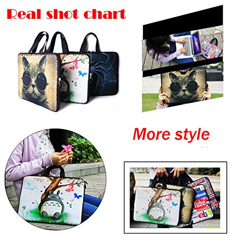 DCCN Laptoph  lle Neopren Notebook Sleeve mit Griff f  r 15 Zoll 15 6 Zoll Laptop Notebook Netbook MacBook Ultrabook