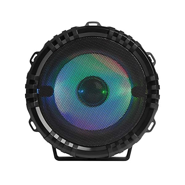 Mars Gaming MSB0 - Altavoz portátil Bluetooth de 10 W (USB, Micro SD, RGB Flow, Karaoke) Negro - Imagen 4