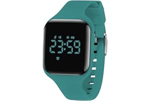 aswan watch Orologio Digitale Bambina Bambino con Contapassi,Calorie e Distanza senza App,Sveglia, Cronometro, Data, Luce-Orologio da polso Ragazza Ragazzo con Cinturino in Silicone