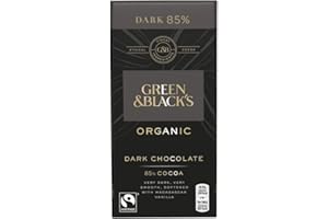 Green & Black's Organic Dark Chocolate, 85% Cocoa, 90 g (Pack of 1)