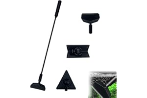 QYRDBGY Aquarium Reinigungsset, 3-in-1 Aquarium Reinigungswerkzeuge Algenschaber Verstellbarer Triangle Bürste Rechtwinkliger Bürste Scheibenreiniger für Fischbecken