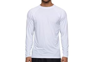 Arcweg Rashguard Mare Surf Uomo Maniche Lunghe Protezione Solare UV UPF 50+ Asciugatura Veloce Maglia Anti UV Pescs Stile Sciolto Elastica Maglietta Piscina