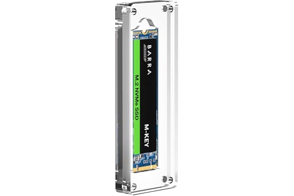 AODUKE Boîtier SSD M.2 pour SSD 2230/2242/2260/2280 mm, boîte de protection avec fermeture magnétique transparente - NGFF/NVME/PCIE Display Case Manager - 01M2