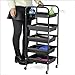 Popamazing Salon 5 Drawer Storage Trolley Hairdresser Shelf Trolley Cart with Castors
