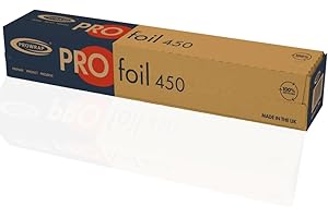WRAPEX PROWRAP Essential Catering Aluminium Foil Great for Home & Professional Catering Kitchen | Extra Wide 450mm x 75m | Single Rol