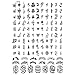 Produktbild Topker Nail Stamping Plates Halloween-Nagel-Kunst-Stempel-Schablone Geist-Schläger Blumen Bild Stempelplatte
