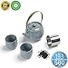 Produktbild Chinesisches Keramik Tee-Set für 2 Personen, Geschenkbox, (Ge), große Teekanne (580ML) Infuser Filter Sieb, große Tasse (175ML), China asiatisches japanisches Koren Erwachsenen Kongfu Lose Grünes