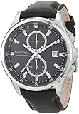 Nautica Orologio Analogico al Quarzo Uomo con Cinturino in Pelle NAD16538G