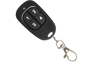 PATABIT Mando universal de 4 canales para puerta de garaje | Copia todos Los mandos originales de código fijo, Frecuencia 433,92 Mhz - No Copie Los Códigos Variable.