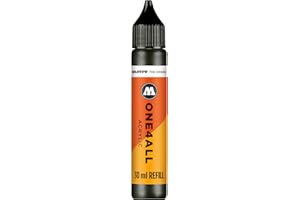 Molotow ONE4ALL Recharge d'encre acrylique couleur 223 noir métallisé 30 ml