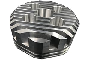 CDHPOWER Racing Head (Polygon Type) for 2 Stroke 66cc/80cc - Cylinder Head - Motorcycling Performance & Cooling - Silver Alum Design