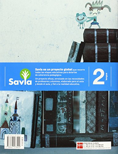 Book's Cover of Cuaderno de lengua. 2 Primaria, 2 Trimestre. Savia