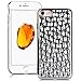 Produktbild SMART LEGEND iPhone 7 Weiche Silikon Hülle TPU Bumper Handyhülle Silber Muster Schutzhülle Backcover Crystal Kirstall Clear Etui Ultra Slim Design Glatt Weich Handytasche Soft Case Silicon Protective Cover Flexible Dünne zurück Schale