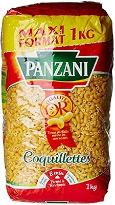 Panzani Pâtes Coquillettes Maxi Format 1 kg - Lot de 3