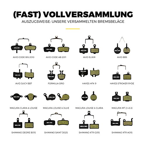 Formula TheOne MegaOne Oval Mega RX R1 R1R T1 C1 Cura RO Bremsbeläge für MTB Mountainbike Scheibenbremse Organic Beläge Bike Bremse Bremsbelag | Gorilla Bikes High Performance Disc Brake Pad - 7