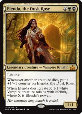 MTG - Rivals of Ixalan - Elenda, The Dusk Rose 157/196, Rare, New, Mint