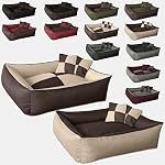 Beddog-2in1-MAX-QUATTRO-beigemarrone-XL-100×85-cm-letto-per-cane-L-fino-a-XXXL-6-colori-a-scelta-cuscino-per-cane-divano-per-cane-cestino-per-cane
