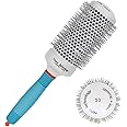 BananaHome Round Brush for Blow Drying, Nano Thermal Ceramic & Ionic Tech Hair Brush, Professional Round Barrel Brush for Styling,Curling and Straightening (53mm, Green+White)