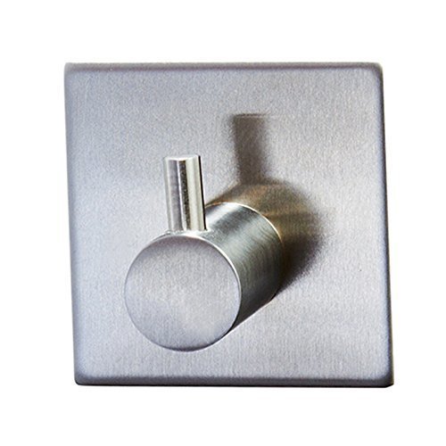 Handtuchhaken Bademantelhaken Kleiderhaken Edelstahl Einzel selbstklebend Nickel Haken gebürstet - 8