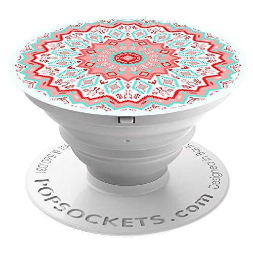 Preisvergleich Produktbild PopSockets - Ausziehbarer (Nicht Austauschbarer) Sockel und Griff für Smartphone und Tablet - Aztec Mandala Red