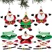 Produktbild Weihnachtskugel-Bastelsets Weihnachtsmann und Elf für Kinder zum Selbermachen und als Weihnachtsbaumschmuck – Kreative Bastelidee für Kinder (6 Stück)