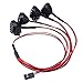 Produktbild RC Rock Crawler Spielzeug Zubehör 4 LED Lichter mit rundem Lampenschirm für 1/10 Traxxas HSP Redcat für RC4WD für Tamiya Axial
