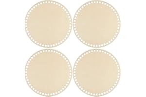 Artibetter Fond De En Crochet En Bois 4 Pièces Fond De Rond Shaper Base De Panier Crochet Pour À Tricoter Tissage Artisanat Bricolage Fabrication De Sacs