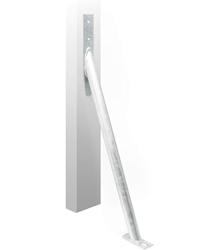 MARRA Supporto Per Palo A T Plastificato - 30x30x3 Cm, RAL 6005, Da Tassellare, Per Edilizia - Foto 6