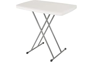 MAYMA Tables à Manger de Jardin,Table de Pliante, Table de Jardin Plastique, Hauteur réglable, pour Une Utilisation en intérieur ou en extérieur,76 * 50 * 74cm