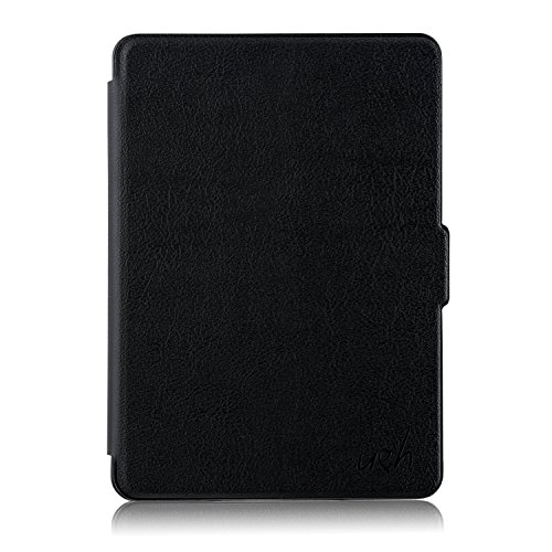 Kindle Paperwhite Hülle – eReader Slim Case Schutzhülle Tasche Etui mit Ruhemodus u. Magnetverschluss von u&h, in Schwarz - 2
