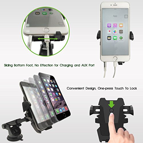 Mostfeel Car Mount, Auto-lock Universal Car Phone Holder with Extendable Arm for iPhone, Samsung, Huawei, Nexus etc. - Image 7