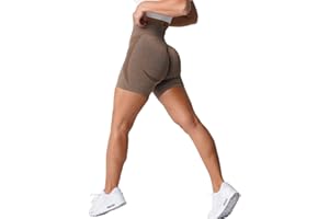 BOVLDEMT Contour Seamless Workout Shorts for Women High Waist Gym Biker Shorts Tummy Control Booty Yoga Shorts