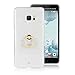 Produktbild pinlu Etui Schutzhülle Für HTC U Ultra Soft Silikon TPU Ultra Thin Protective Cover Glitzer Rück mit Abnehmbarer Boden Skin und Ring-Schnalle Design Weiß