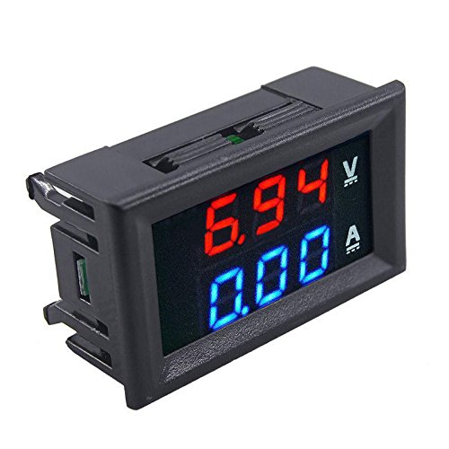 DC Voltmeter Amperemeter Dual Digital Volt Amp Meter Messgerät 100V 10A - 2