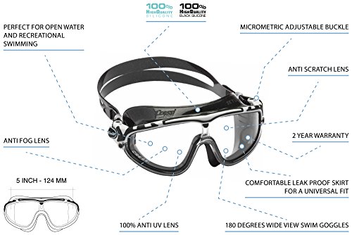 Cressi SKYLIGHT Schwimmbrille Schwimmmaske - 2