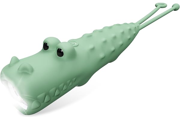 ZKLiLi Crocodile rechargeable lampe de poche dimmable haute Lumen LED enfants lampe de poche pour Camping randonnée cadeaux pour enfants