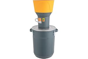 LALALENY Elektrische Getreidemühle Mühle Kornmühle Getreidemühle Futtermühle mit 5 Schleifsiebe für Getreide Mais Getreide Weizen Futtermittel Mühle Mehl Mühle (Typ A, 1300W 50L)
