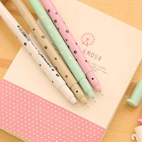 KAIKSO-IN 2pcs Kreatives Briefpapier niedlichen Cartoon-Katze schwarze Gel-Pen Pen - 6