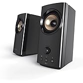 CREATIVE T60 2.0 Compact Hi-Fi Desktop Speakers with Clear Dialog and Surround by Sound Blaster, SmartComms Kit, USB-C Audio,