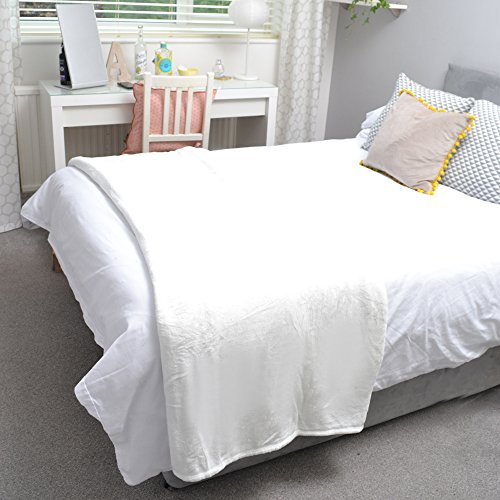 200 x 240 cm Extra-Large Luxury Mink Faux Fur Throw/ Blanket Covers Upto 3-Seater Sofa or King Bed (