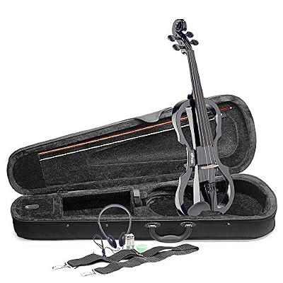 Stagg Evn X-4/4 BK Taille complète pour violon électrique – Noir