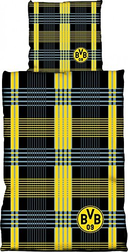 Preisvergleich Produktbild BETTWÄSCHE BETTBEZUG BORUSSIA DORTMUND BVB Kreuzung