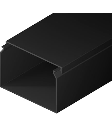 Embouts Pour Goulotte De Câbles Habengut - 40x60mm - Noir - Cache Extrémités Et Améliore L'Esthétique