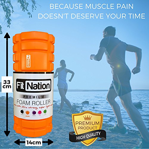 Fit Nation Faszienrolle – Foam Roller Set zur Selbstmassage mit Übungsbuch – Sport Massagerolle Für Anfänger, Profis, Damen & Herren - 3